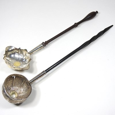 Lot 376 - Two 18th century ladles