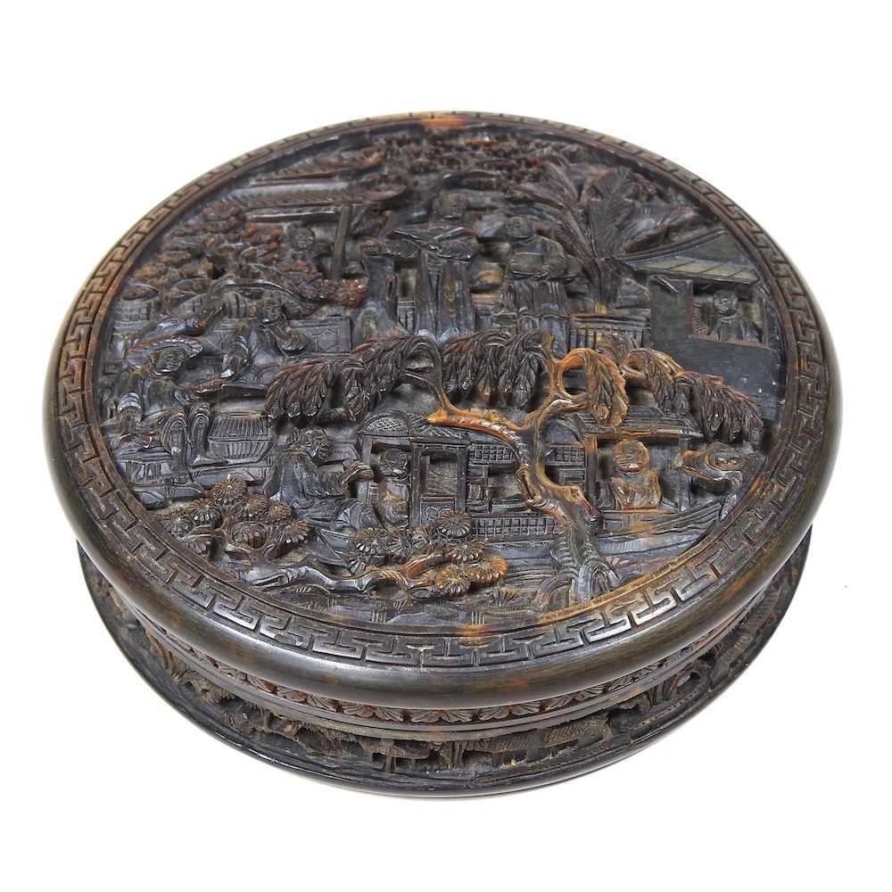 Lot 2 - A 19th century Chinese box