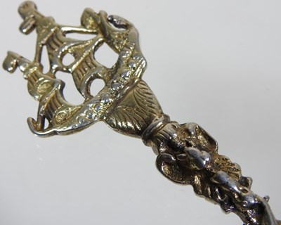 Lot 45 - A Dutch silver gilt spoon