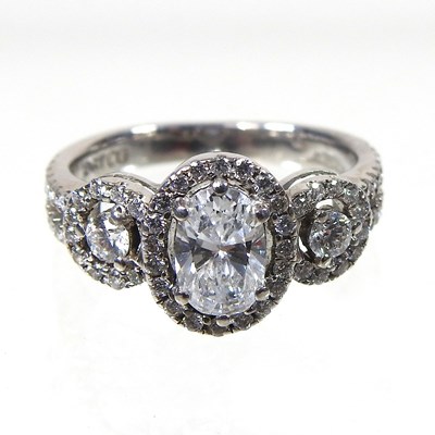 Lot 43 - An 18 carat gold diamond ring