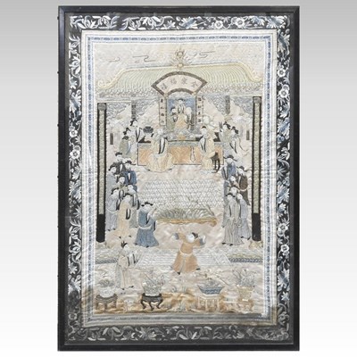 Lot 72 - A Chinese silkwork