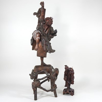 Lot 61 - Two Chinese carvings