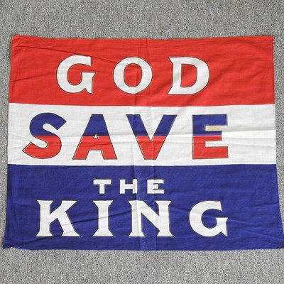 Lot 308 - A King George VI Coronation flag