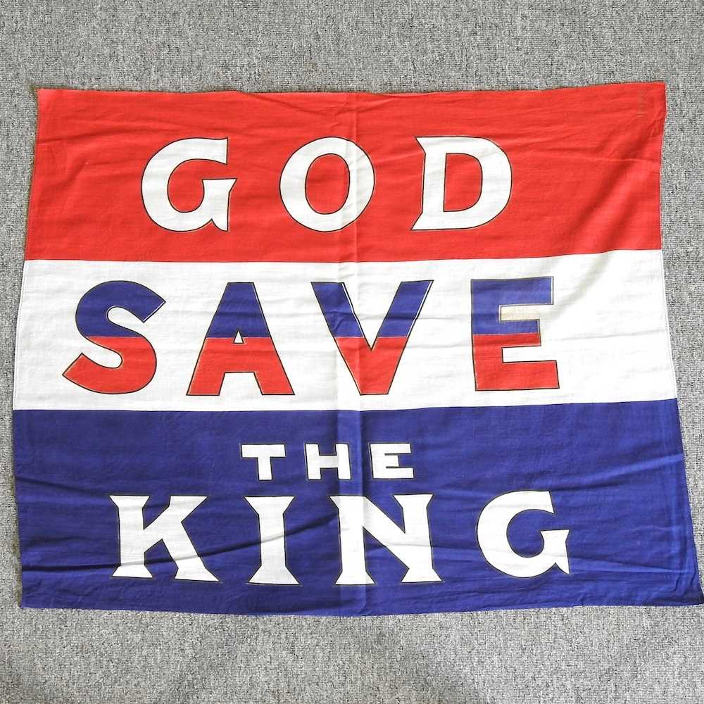 Lot 449 - A King George VI Coronation flag