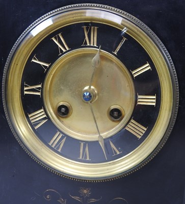 Lot 122 - Two slate clocks