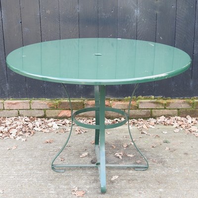 Lot 605 - A garden table