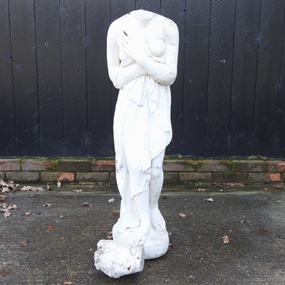 Lot 442 - A cast stone statue