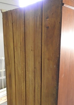 Lot 222 - An Edwardian walnut single wardrobe