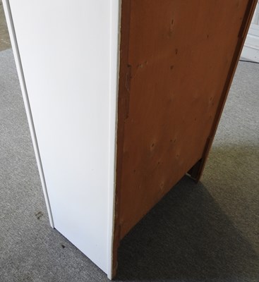 Lot 133 - A vintage white larder cabinet