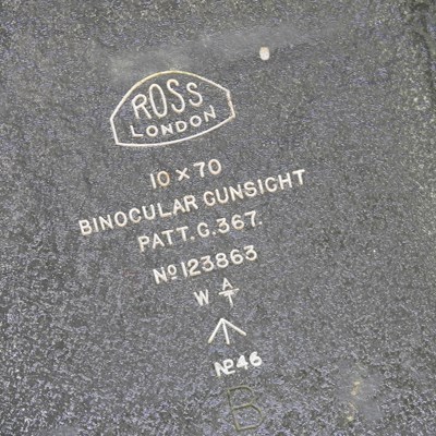 Lot 21 - A Ross military binocular gunsight