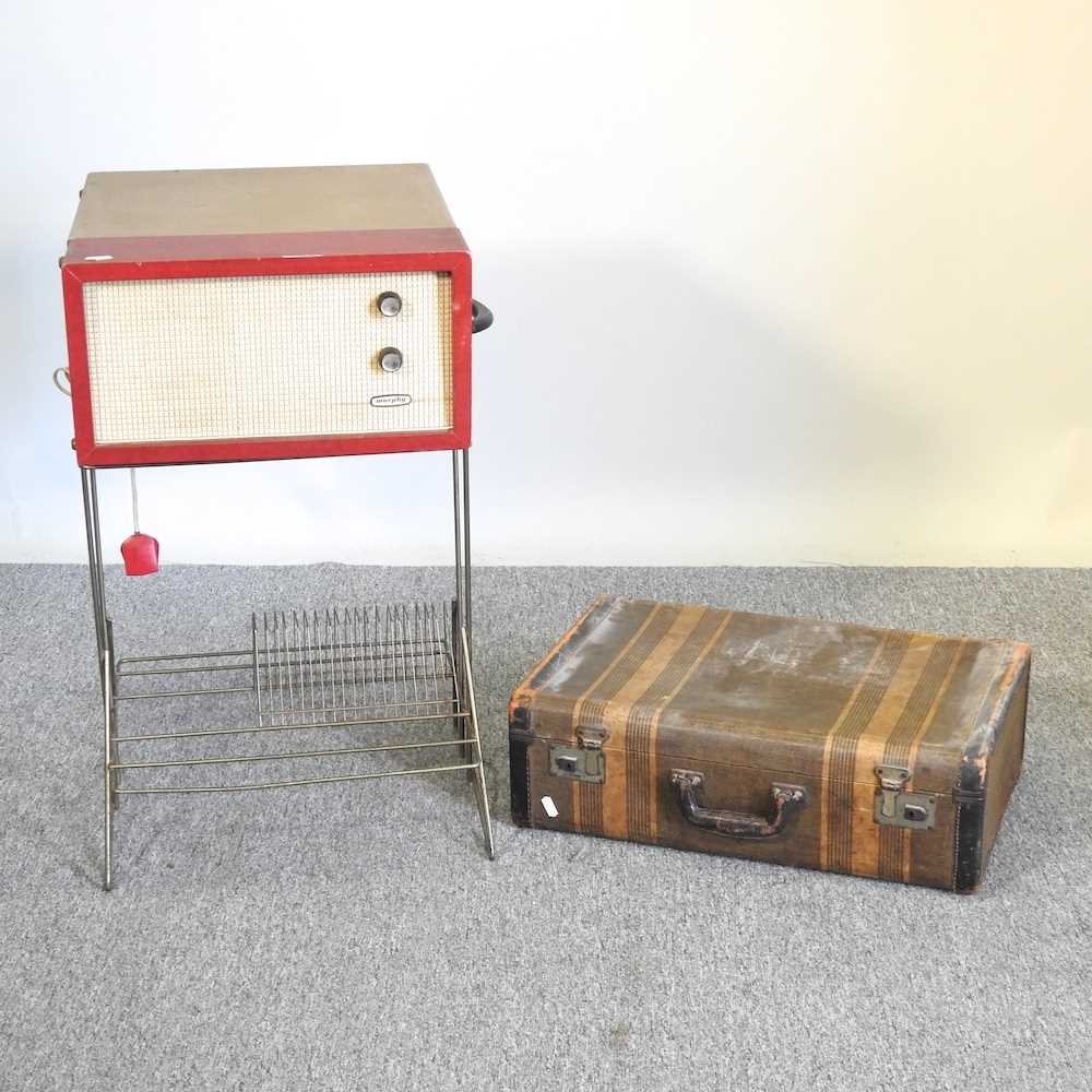 Lot 633 - A Murphy record player and case