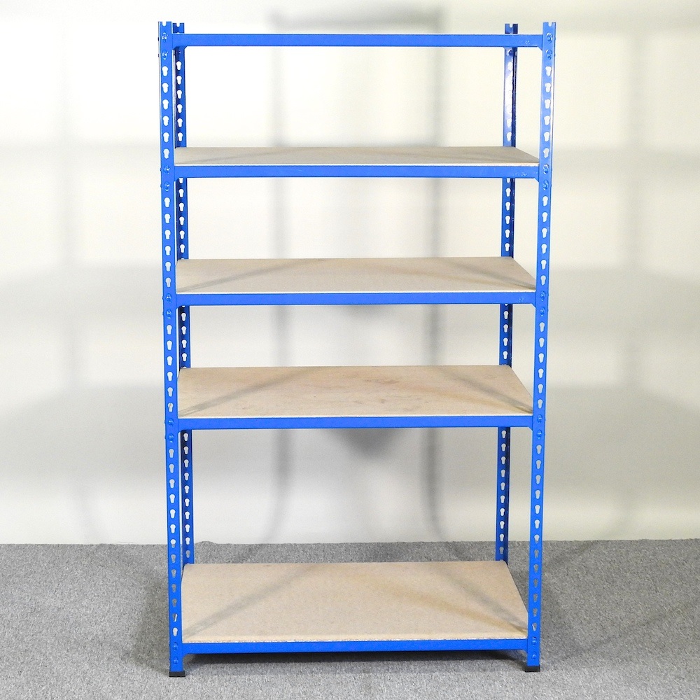 Lot 123 - An industrial metal rack
