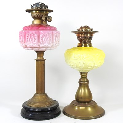 Lot 63 - Two oil lamps