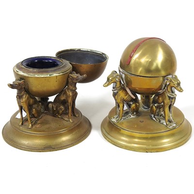 Lot 3 - A pair of inkwells