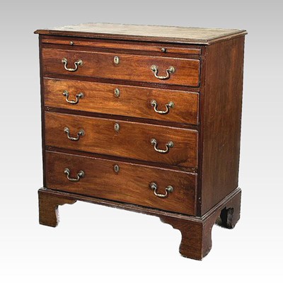 Lot 307 - A George III mahogany chest