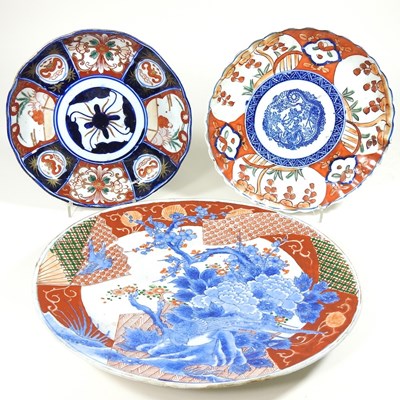 Lot 435 - Three Imari dishes