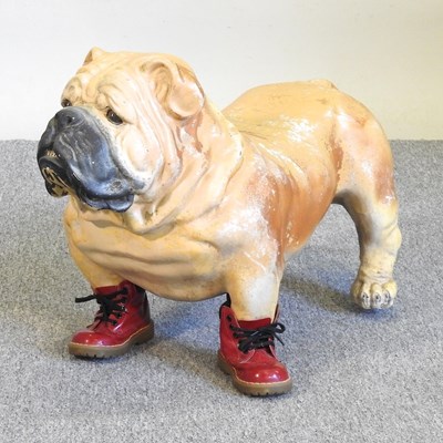 Lot 714 - A model bulldog