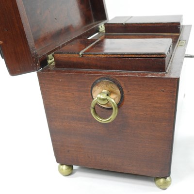 Lot 196 - A 19th century tea caddy