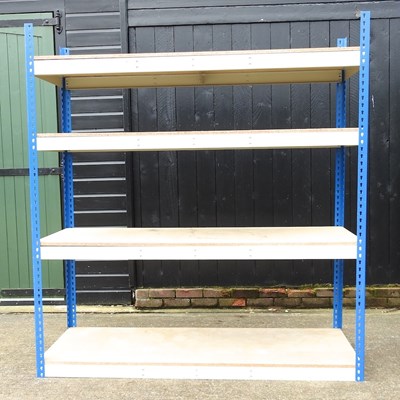 Lot 645 - A shelving rack