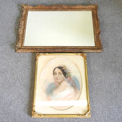 Lot 699 - A picture and mirror