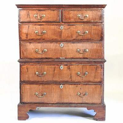 Lot 358 - An 18th century chest