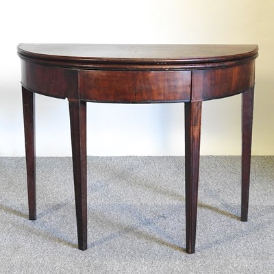 Lot 348 - A George III card table