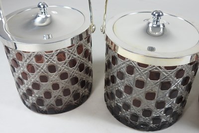 Lot 651 - Three biscuit barrels