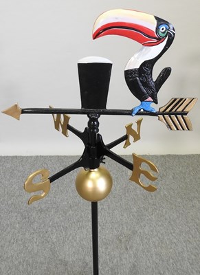 Lot 374 - A modern metal Guinness weather vane