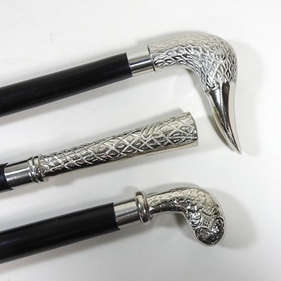 Lot 694 - Three walking sticks