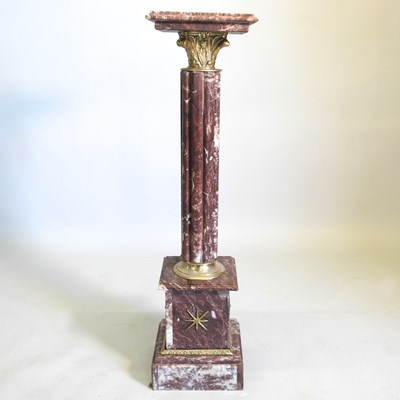 Lot 593 - A marble column