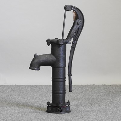 Lot 339 - A large iron decorative garden pump