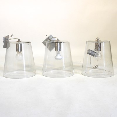 Lot 608 - Three glass lights