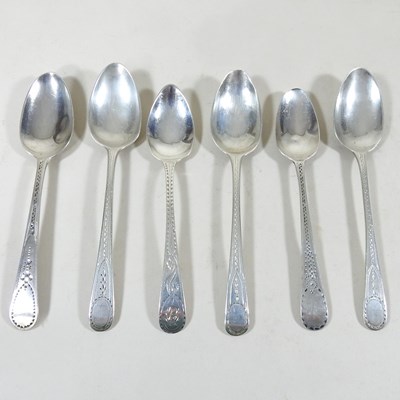 Lot 96 - Six silver teaspoons