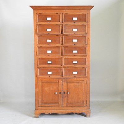 Lot 418 - A 19th century notaire cabinet