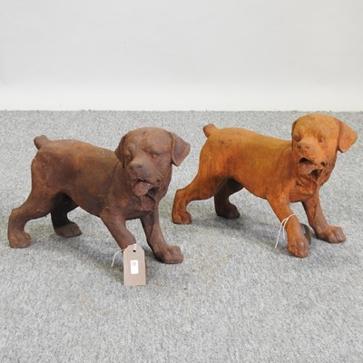 Lot 298 - END OF DAY 1 - A rusted metal model of a puppy