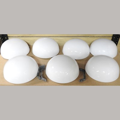 Lot 442 - Five glass ceiling lights