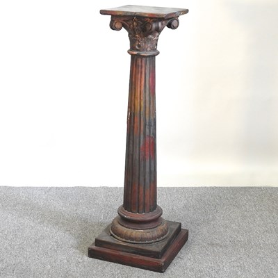 Lot 656 - A painted pedestal