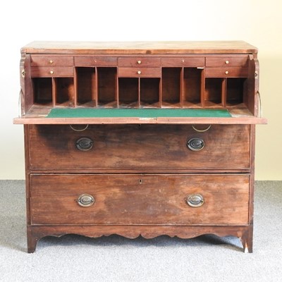 Lot 329 - A George III secretaire