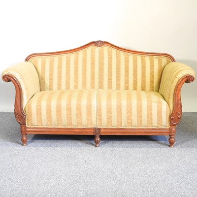 Lot 263 - A show frame sofa