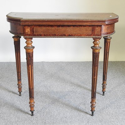 Lot 620 - A 19th century card table