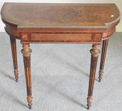 Lot 620 - A 19th century card table