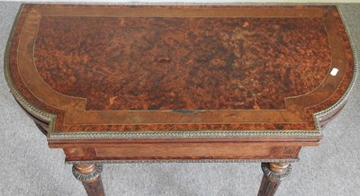 Lot 620 - A 19th century card table