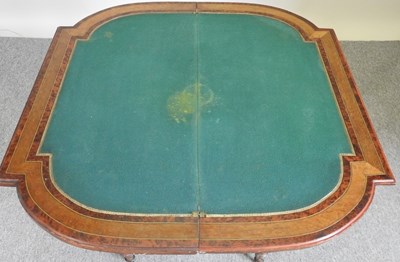 Lot 620 - A 19th century card table