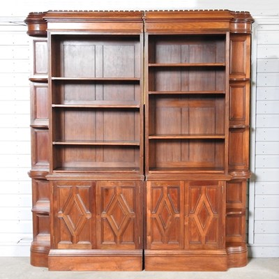 Lot 282 - A large 19th century bookcase