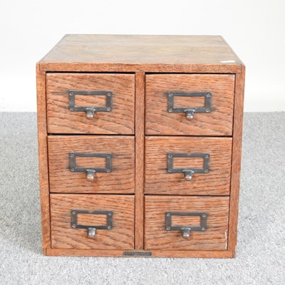Lot 36 - A bank of drawers