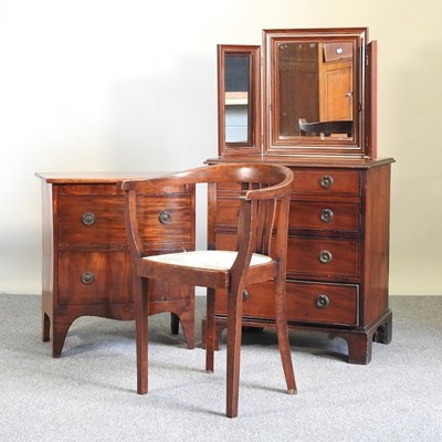 Lot 527 - Two chests and a chair