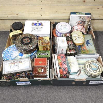Lot 123 - A collection of tins