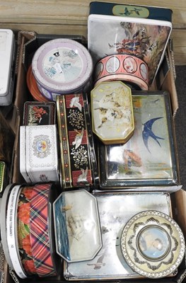 Lot 123 - A collection of tins