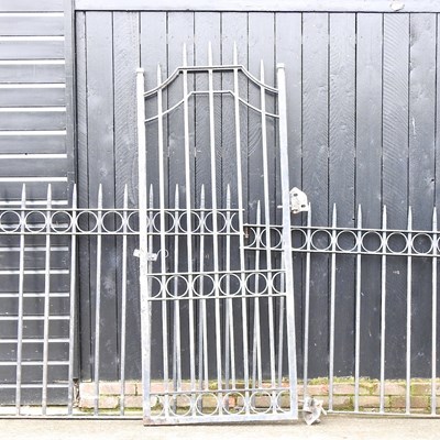 Lot 439 - A wrought iron gate and panels