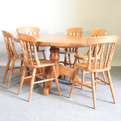 Lot 431 - A table and chairs